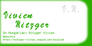 vivien mitzger business card